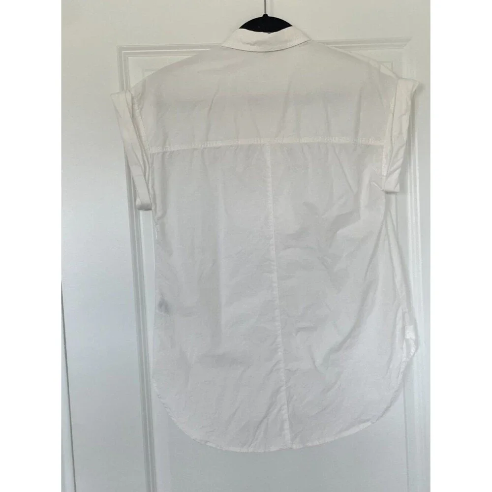 J.Crew White Poplin Shirt Women 4 Quiet Luxury Cotton Button Down Top